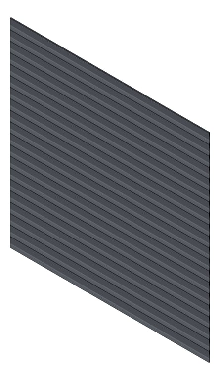 3D Presentation Image of Cladding Aluminium Knotwood Traditional Horizontal 150Shiplap Ironstone