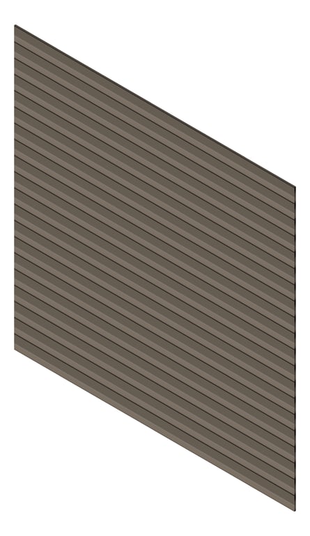 3D Presentation Image of Cladding Aluminium Knotwood Traditional Horizontal 150Shiplap Jasper