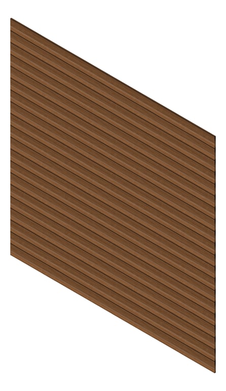 3D Presentation Image of Cladding Aluminium Knotwood Traditional Horizontal 150Shiplap LightOak