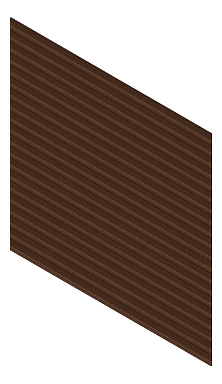 3D Presentation Image of Cladding Aluminium Knotwood Traditional Horizontal 150Shiplap PacificTeak
