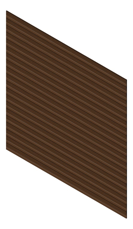 3D Presentation Image of Cladding Aluminium Knotwood Traditional Horizontal 150Shiplap RedWood