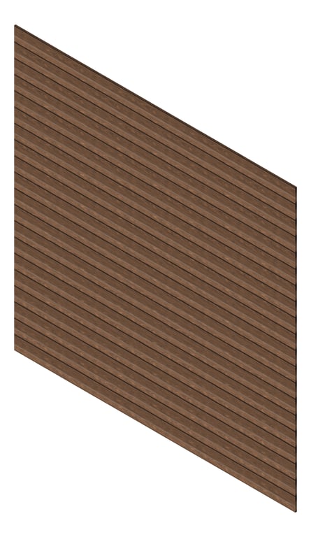 3D Presentation Image of Cladding Aluminium Knotwood Traditional Horizontal 150Shiplap RoyalOak