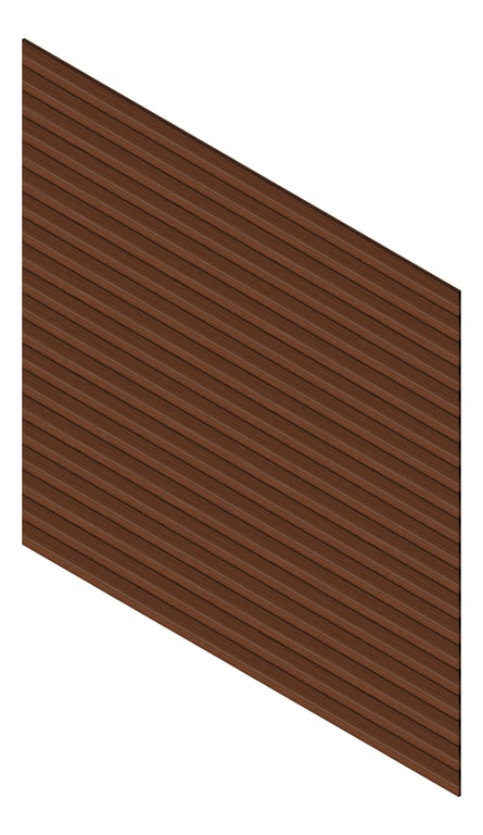 3D Presentation Image of Cladding Aluminium Knotwood Traditional Horizontal 150Shiplap WesternRedCedar