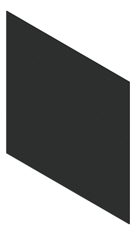 3D Presentation Image of Cladding Aluminium Knotwood Traditional Horizontal 200Flat Black