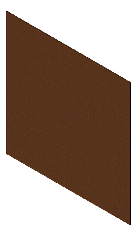 3D Presentation Image of Cladding Aluminium Knotwood Traditional Horizontal 200Flat Merbau