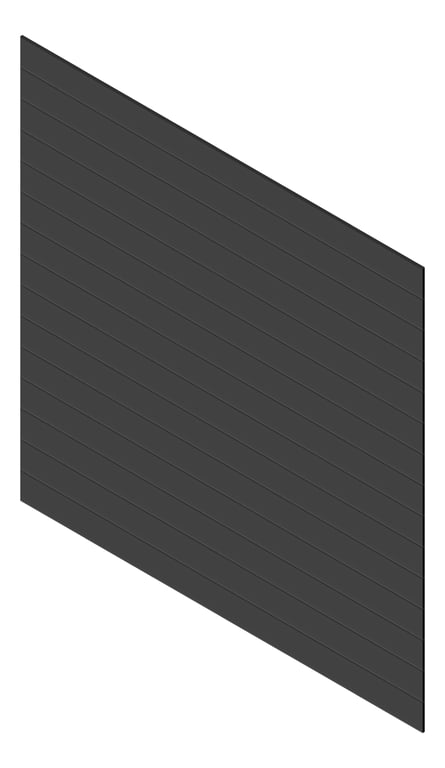 3D Presentation Image of Cladding Aluminium Knotwood Traditional Horizontal 200Flat Monument