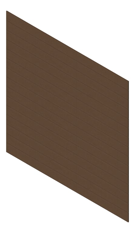 3D Presentation Image of Cladding Aluminium Knotwood Traditional Horizontal 200Flat QueenslandWalnut