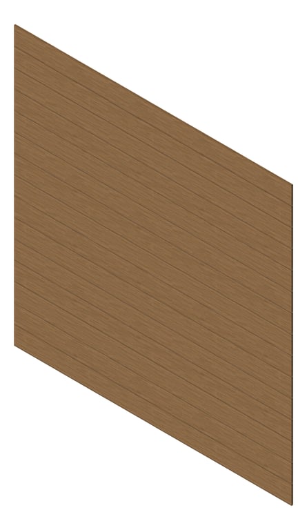 3D Presentation Image of Cladding Aluminium Knotwood Traditional Horizontal 200Flat SilverWattle