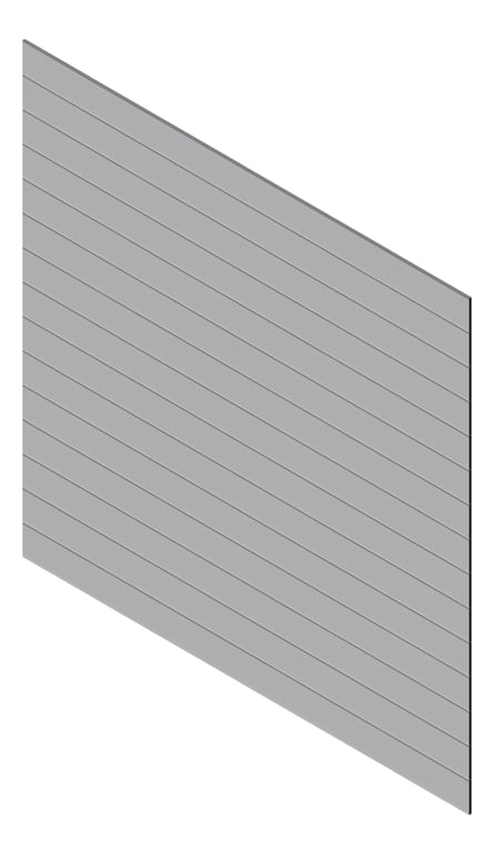 3D Presentation Image of Cladding Aluminium Knotwood Traditional Horizontal 200Flat Silver