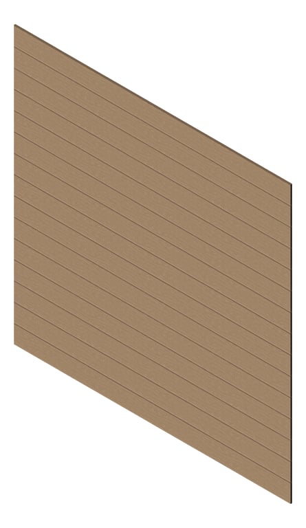 3D Presentation Image of Cladding Aluminium Knotwood Traditional Horizontal 200Flat Spruce