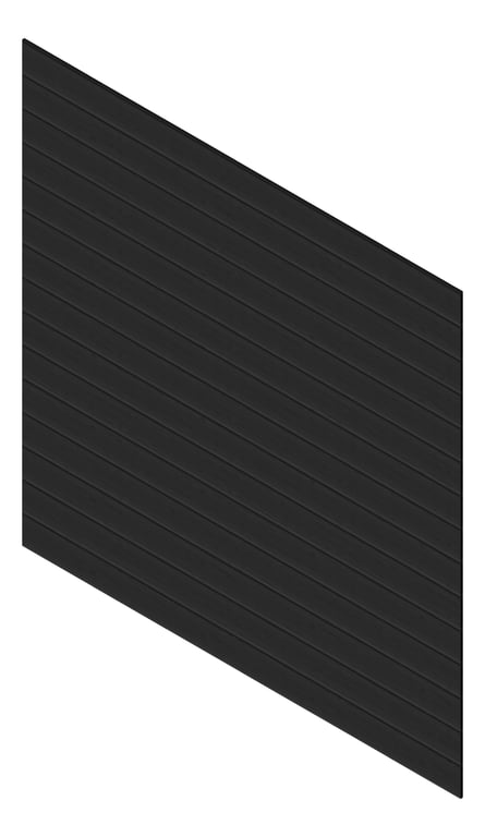 3D Presentation Image of Cladding Aluminium Knotwood Traditional Horizontal 200Shadowline BlackCedar
