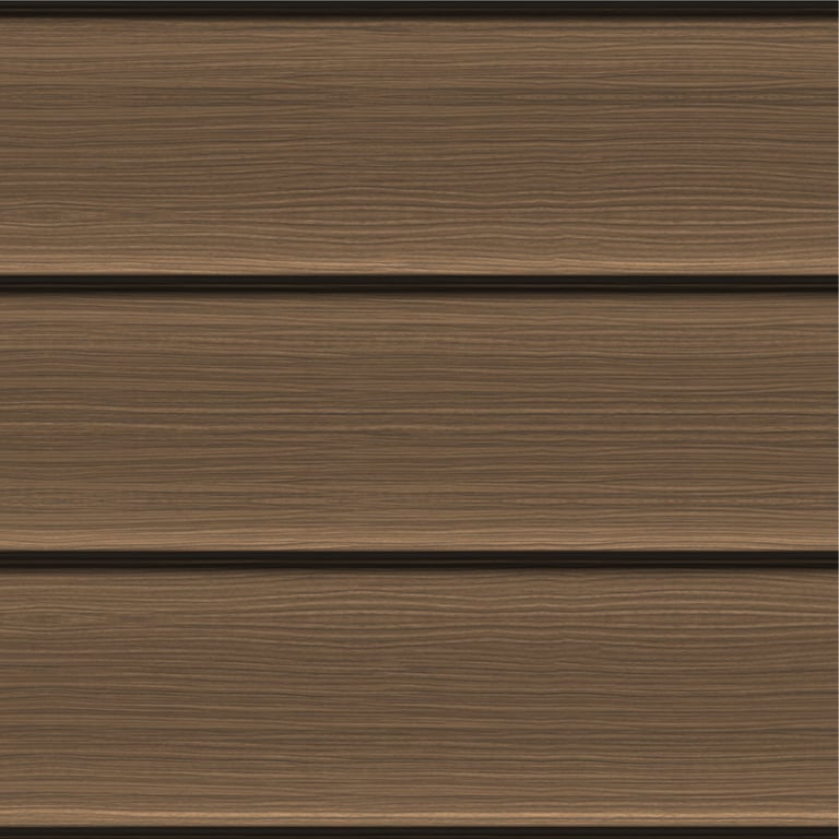 Image of Cladding Aluminium Knotwood Traditional Horizontal 200Shadowline FrenchWalnut