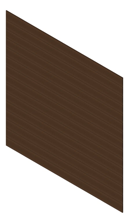 3D Presentation Image of Cladding Aluminium Knotwood Traditional Horizontal 200Shadowline Kwila