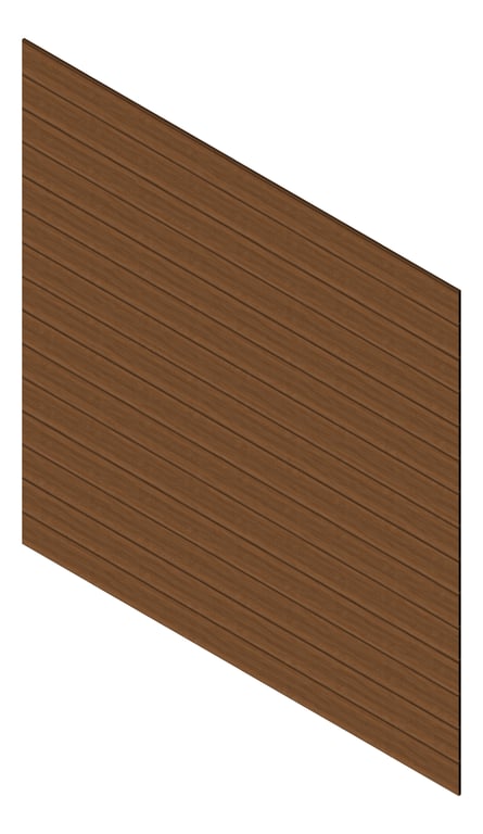 3D Presentation Image of Cladding Aluminium Knotwood Traditional Horizontal 200Shadowline LightOak