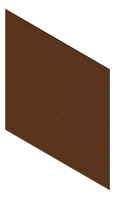 3D Presentation Image of Cladding Aluminium Knotwood Traditional Horizontal 200Shadowline Merbau
