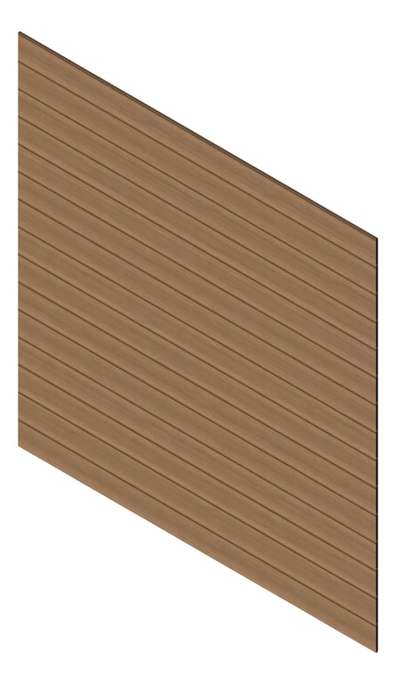 3D Presentation Image of Cladding Aluminium Knotwood Traditional Horizontal 200Shadowline NorwegianBeech