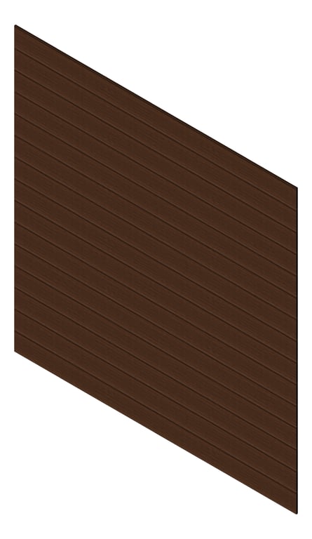 3D Presentation Image of Cladding Aluminium Knotwood Traditional Horizontal 200Shadowline PacificTeak