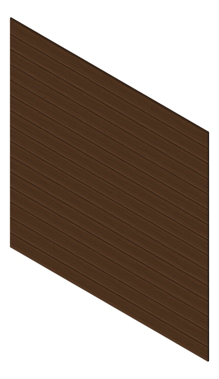 3D Presentation Image of Cladding Aluminium Knotwood Traditional Horizontal 200Shadowline RedWood