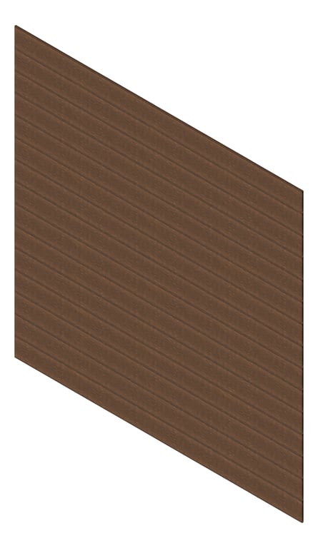 3D Presentation Image of Cladding Aluminium Knotwood Traditional Horizontal 200Shadowline RoyalOak