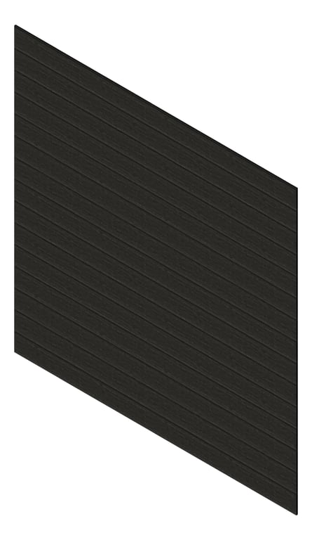 3D Presentation Image of Cladding Aluminium Knotwood Traditional Horizontal 200Shadowline ShouSugiBan