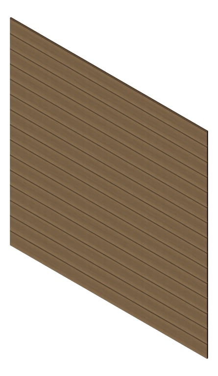 3D Presentation Image of Cladding Aluminium Knotwood Traditional Horizontal 200Shadowline WhiteAsh