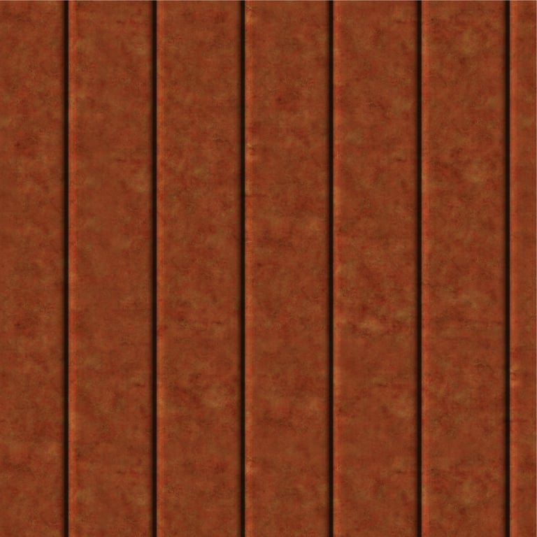 Image of Cladding Aluminium Knotwood Traditional Vertical 100Flat AmberRust