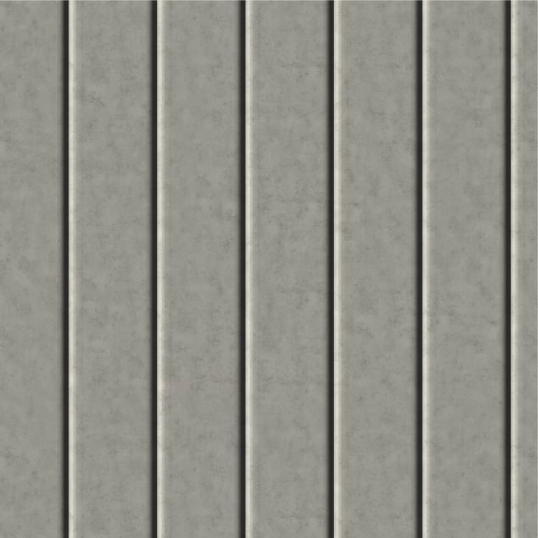 Image of Cladding Aluminium Knotwood Traditional Vertical 100Flat Concrete