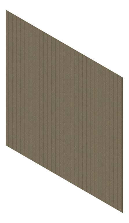 3D Presentation Image of Cladding Aluminium Knotwood Traditional Vertical 100Flat Driftwood