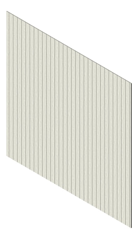 3D Presentation Image of Cladding Aluminium Knotwood Traditional Vertical 100Flat HamptonsCedar
