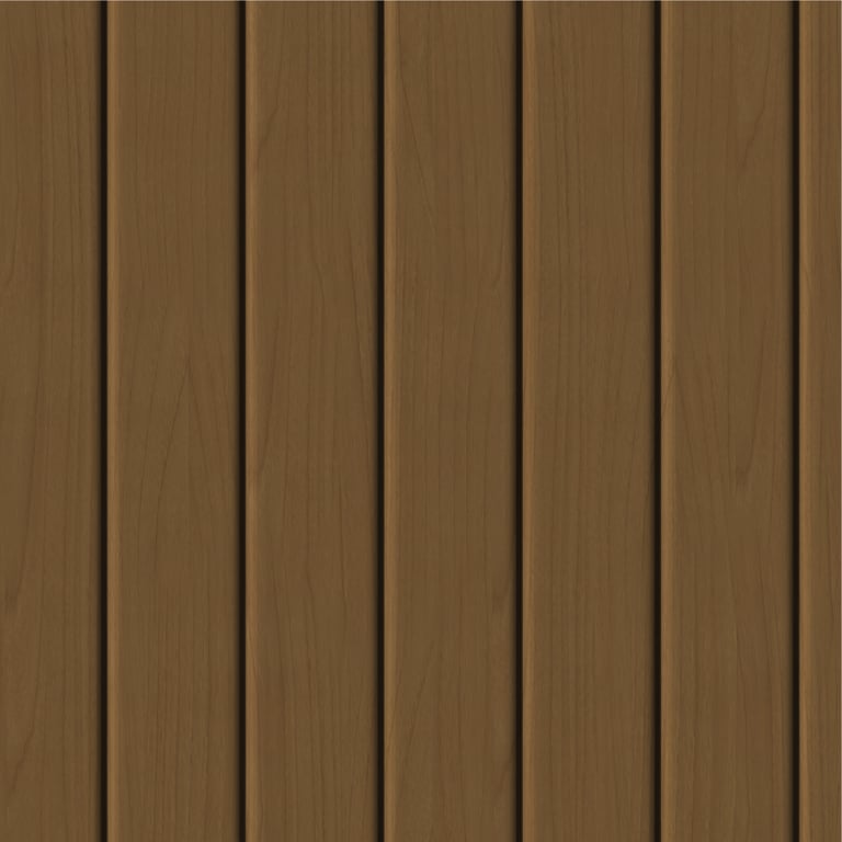 Image of Cladding Aluminium Knotwood Traditional Vertical 100Flat Iroko