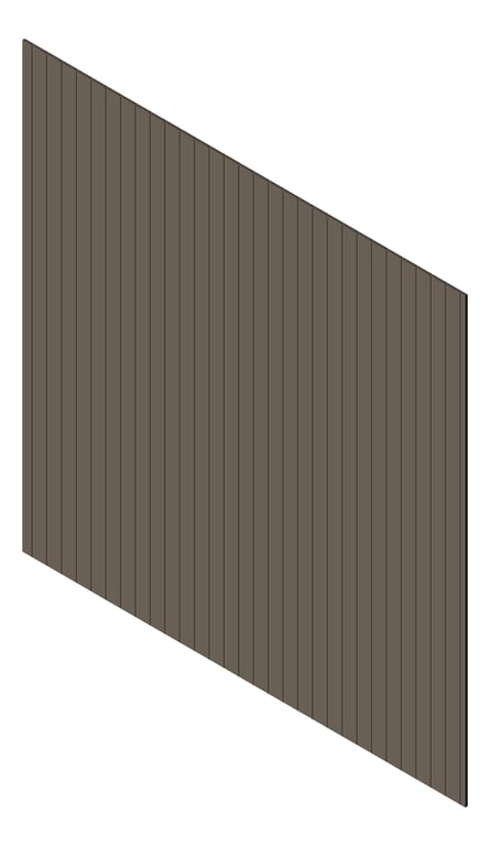 3D Presentation Image of Cladding Aluminium Knotwood Traditional Vertical 100Flat Jasper
