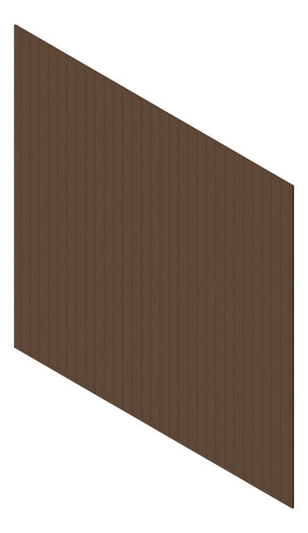 3D Presentation Image of Cladding Aluminium Knotwood Traditional Vertical 100Flat QueenslandWalnut
