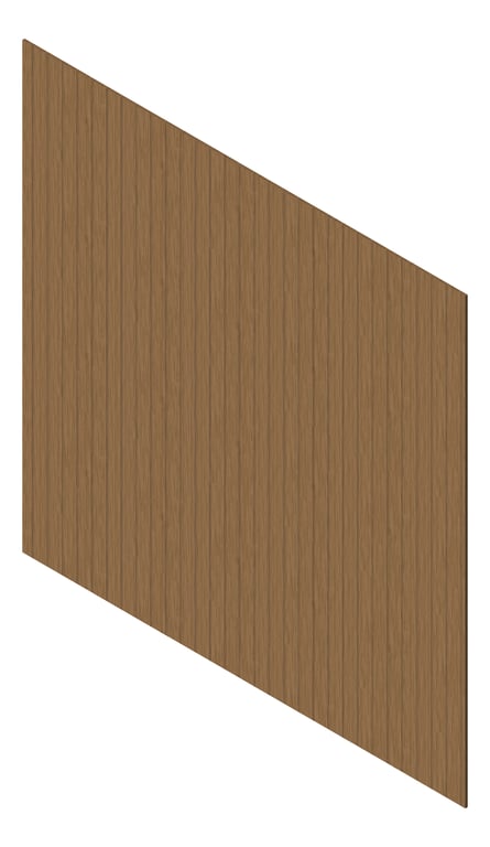 3D Presentation Image of Cladding Aluminium Knotwood Traditional Vertical 100Flat SilverWattle