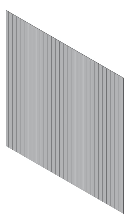 3D Presentation Image of Cladding Aluminium Knotwood Traditional Vertical 100Flat Silver