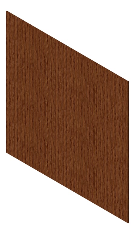 3D Presentation Image of Cladding Aluminium Knotwood Traditional Vertical 100Flat SpottedGum