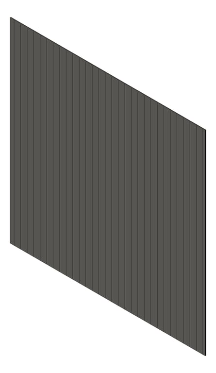 3D Presentation Image of Cladding Aluminium Knotwood Traditional Vertical 100Flat WoodlandGrey