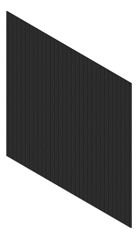 3D Presentation Image of Cladding Aluminium Knotwood Traditional Vertical 100Shadowline BlackCedar