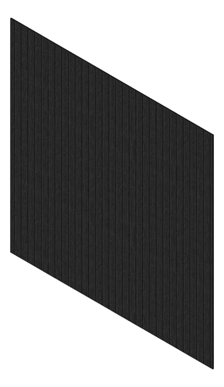 3D Presentation Image of Cladding Aluminium Knotwood Traditional Vertical 100Shadowline BlackWenge