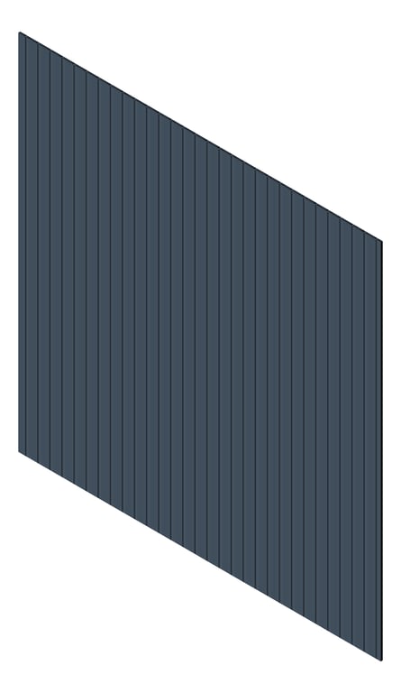 3D Presentation Image of Cladding Aluminium Knotwood Traditional Vertical 100Shadowline DeepOcean