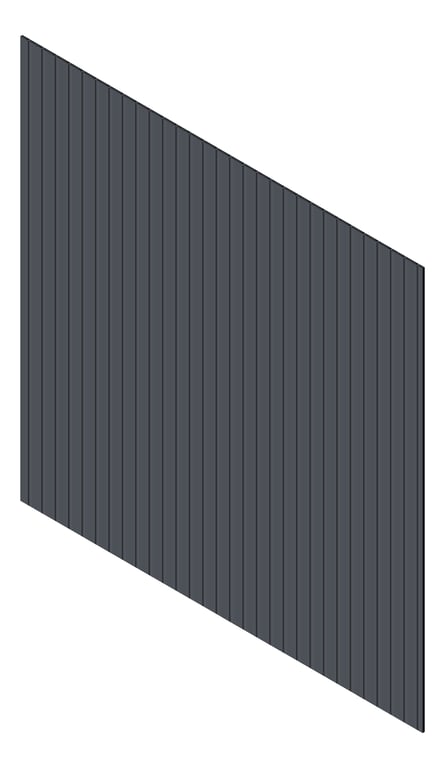 3D Presentation Image of Cladding Aluminium Knotwood Traditional Vertical 100Shadowline Ironstone