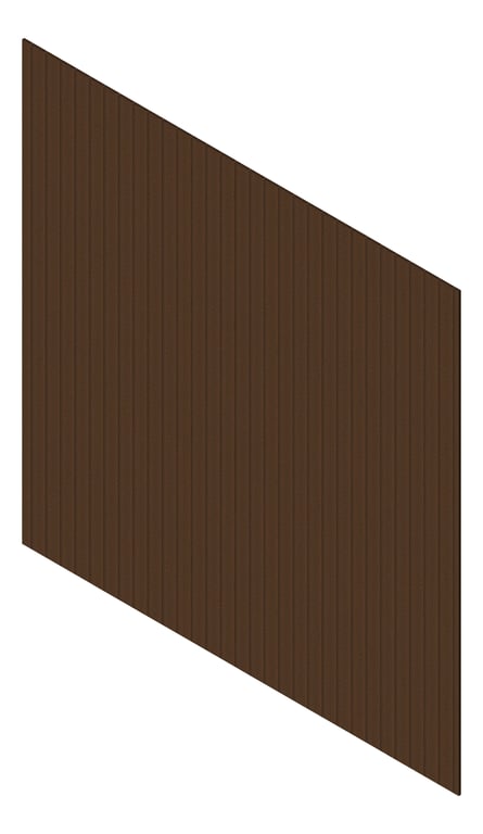 3D Presentation Image of Cladding Aluminium Knotwood Traditional Vertical 100Shadowline Kwila