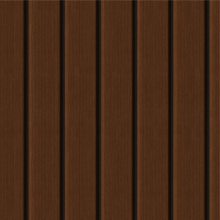 Image of Cladding Aluminium Knotwood Traditional Vertical 100Shadowline Merbau