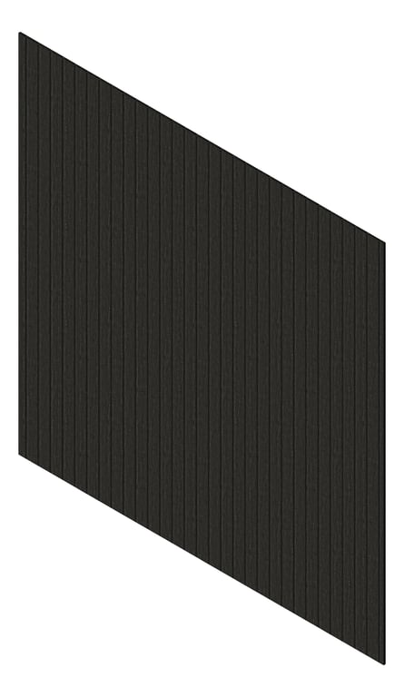 3D Presentation Image of Cladding Aluminium Knotwood Traditional Vertical 100Shadowline ShouSugiBan
