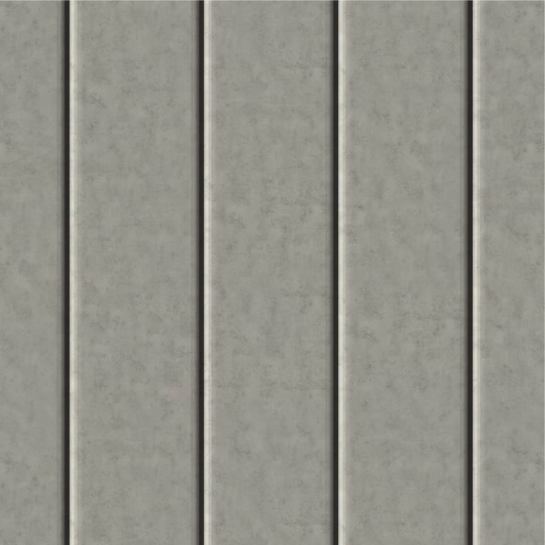 Image of Cladding Aluminium Knotwood Traditional Vertical 150Flat Concrete