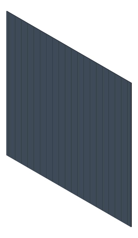 3D Presentation Image of Cladding Aluminium Knotwood Traditional Vertical 150Flat DeepOcean