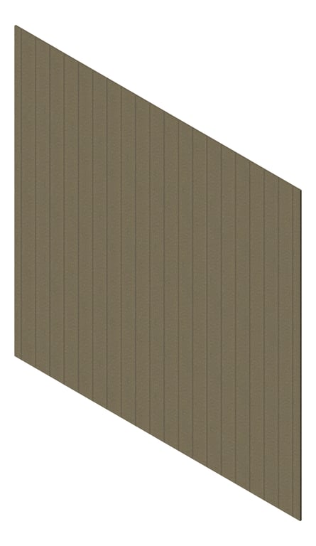 3D Presentation Image of Cladding Aluminium Knotwood Traditional Vertical 150Flat Driftwood
