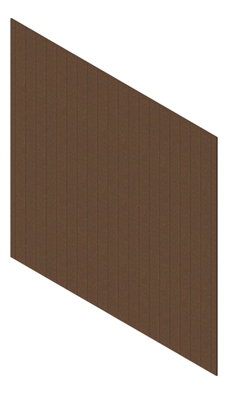 3D Presentation Image of Cladding Aluminium Knotwood Traditional Vertical 150Flat RoyalOak