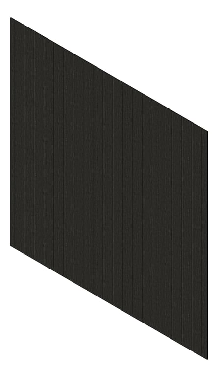 3D Presentation Image of Cladding Aluminium Knotwood Traditional Vertical 150Flat ShouSugiBan