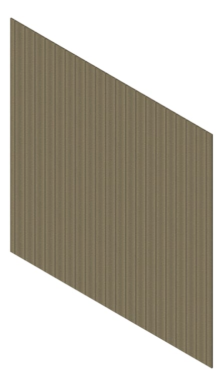 3D Presentation Image of Cladding Aluminium Knotwood Traditional Vertical 150Shadowline Driftwood
