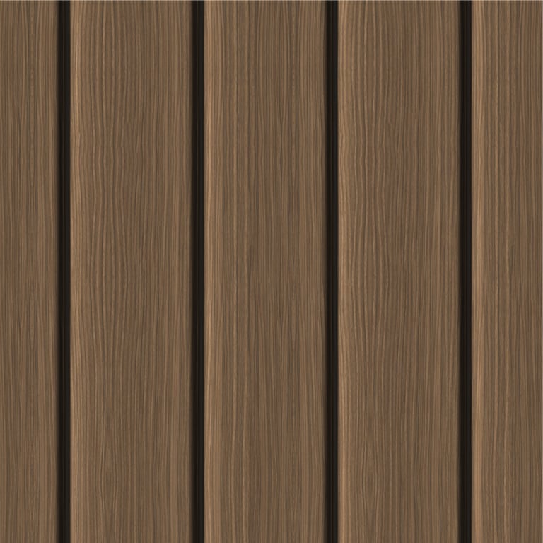 Image of Cladding Aluminium Knotwood Traditional Vertical 150Shadowline FrenchWalnut